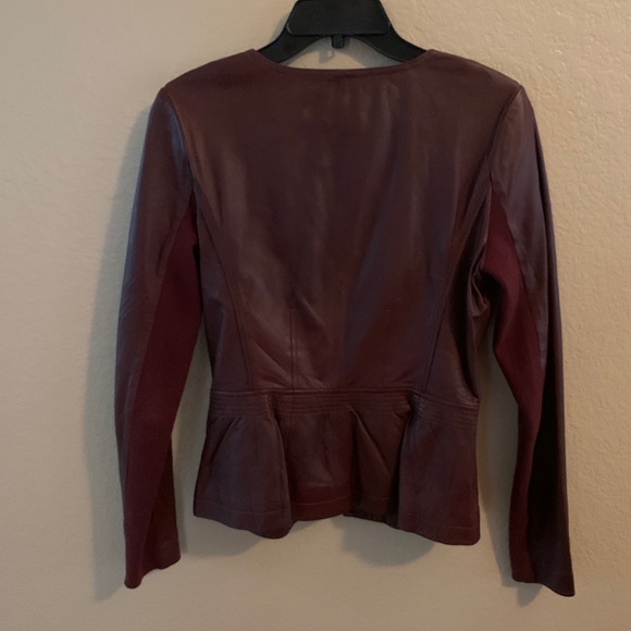 Hinge Peplum leather jacket - Picture 3 of 3